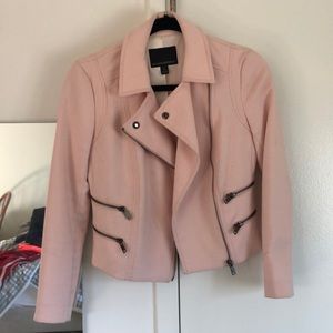 Banana Republic Petite Pink Moto Jacket